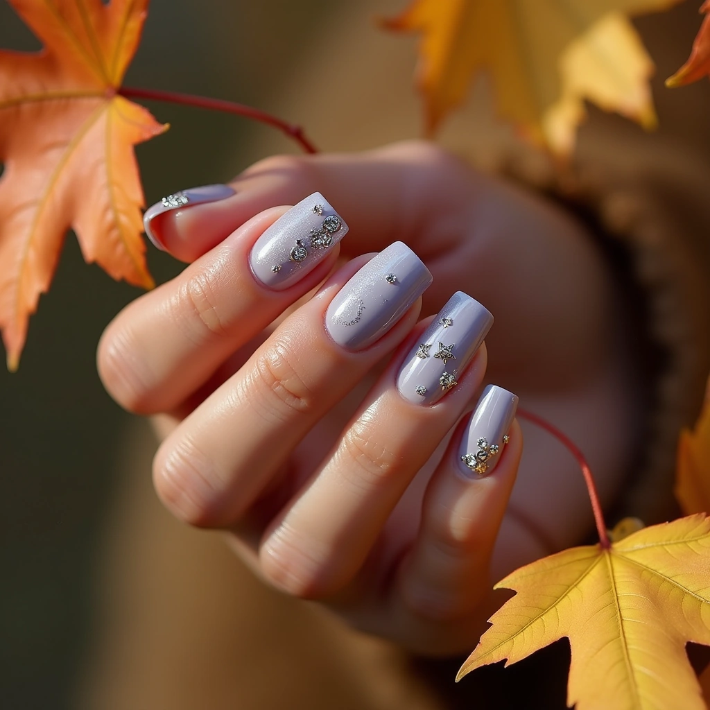 Elegant Periwinkle Blue And Silver