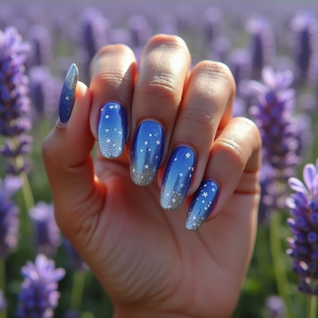 Celestial Blue And Silver