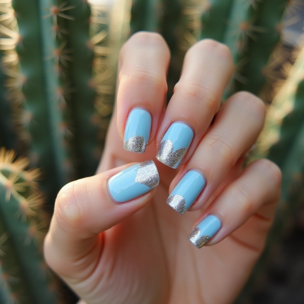 Classic Blue And Silver Twist