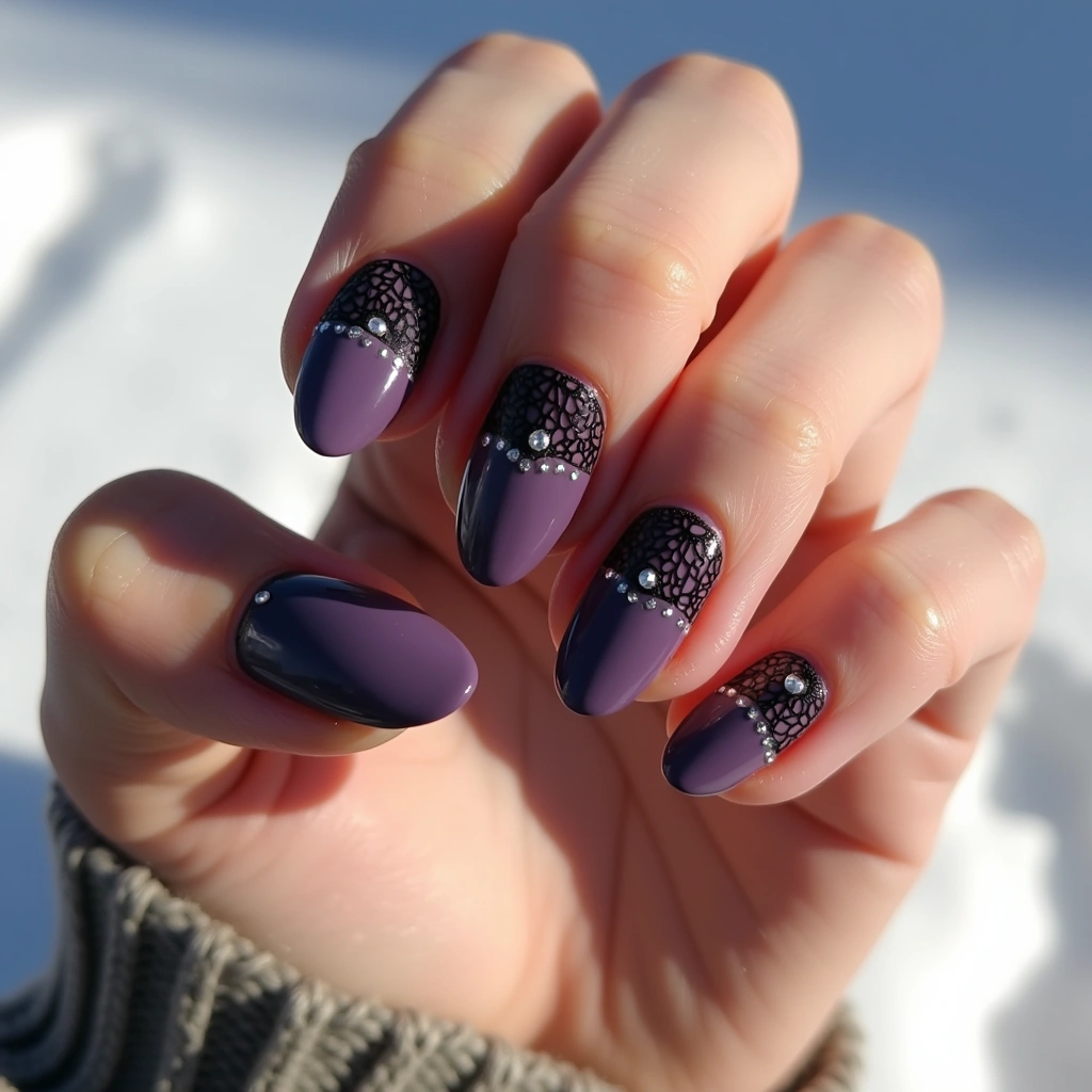 Lace Rhinestone Regal