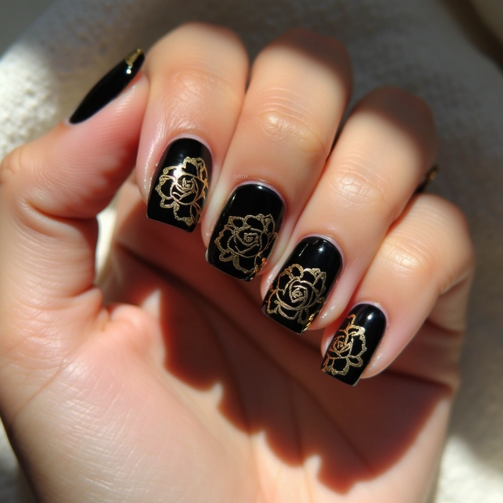 Luxurious Gold Peonies