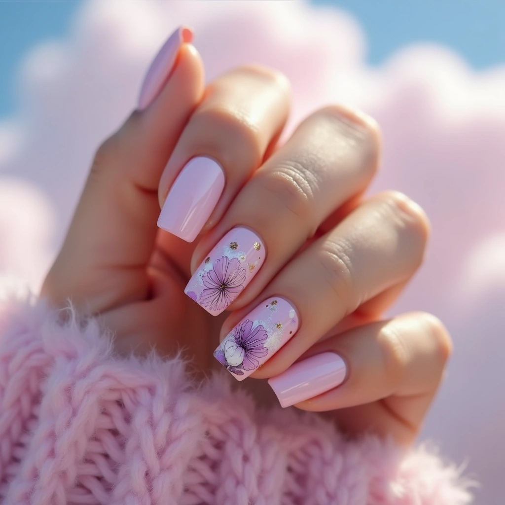 Lavender Peony Pastels