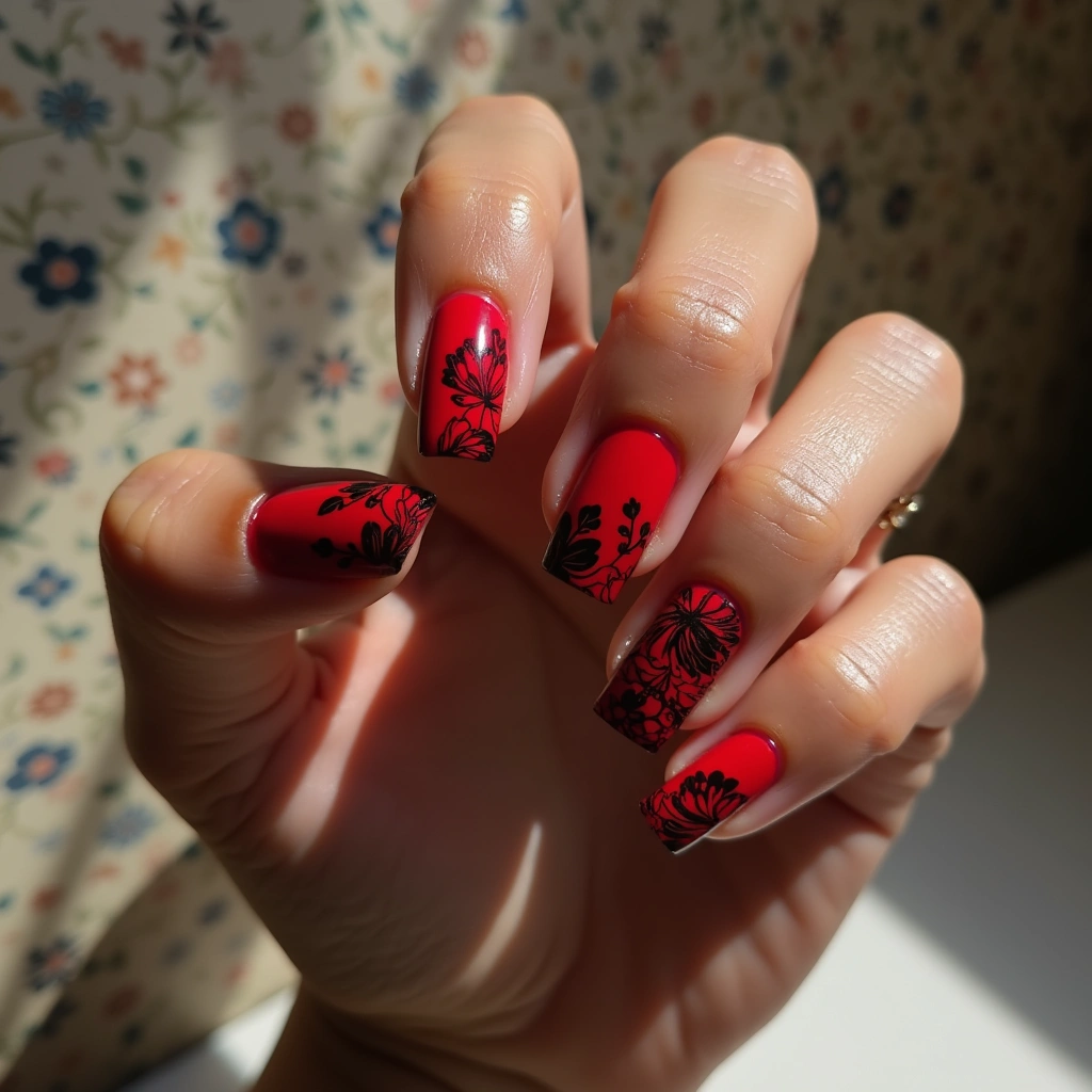 Striking Red Peonies