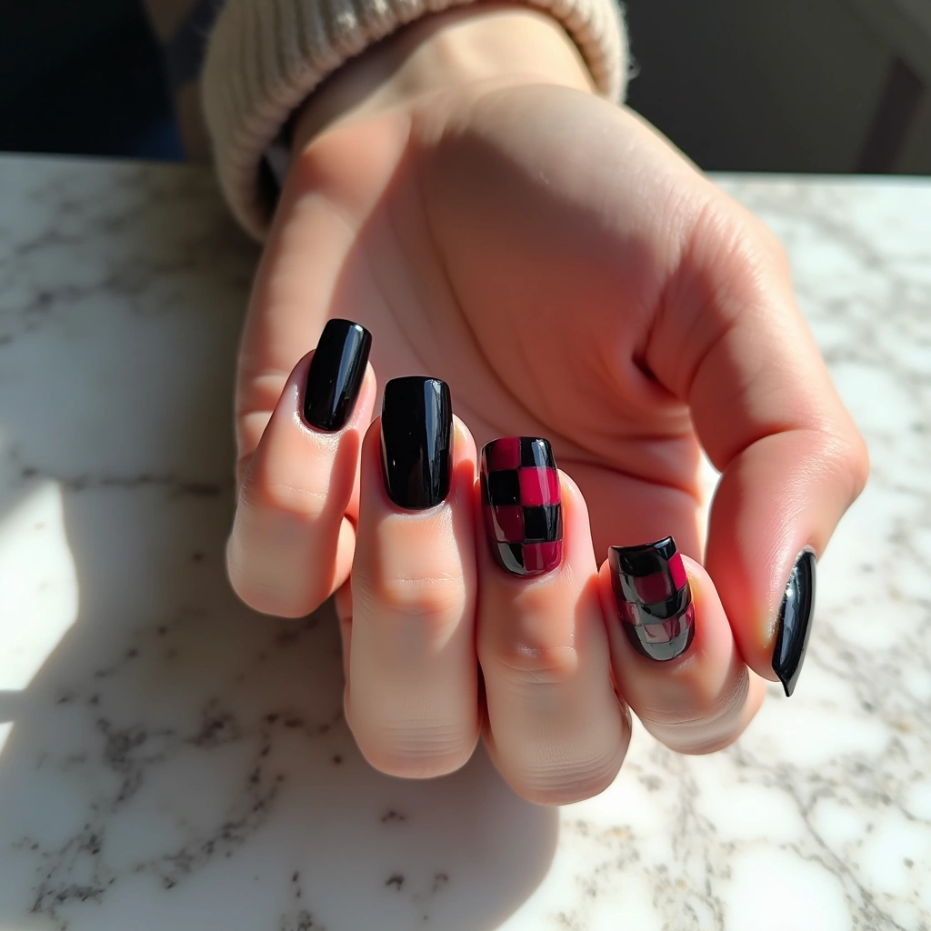 Checkerboard Black Cherry Style