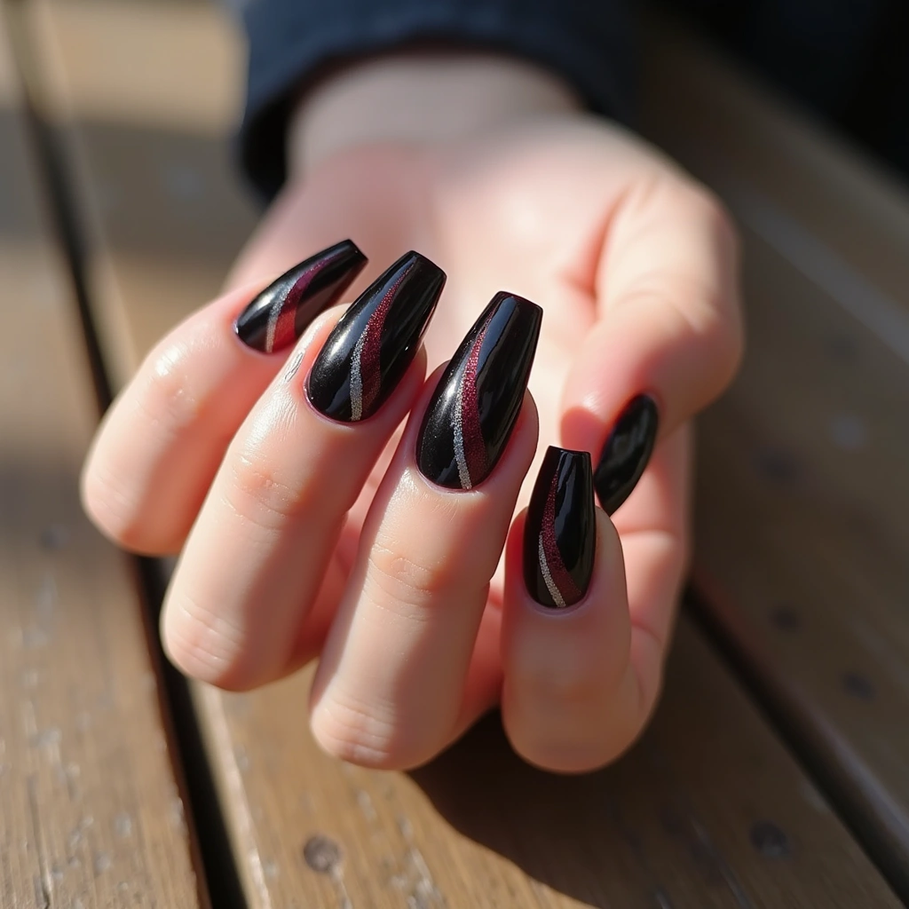 Striped Black Cherry Contrast