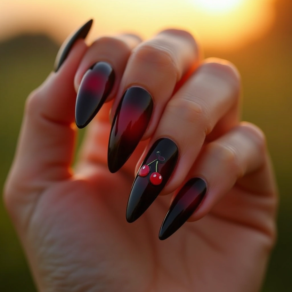 Gradient Black Cherry Accent