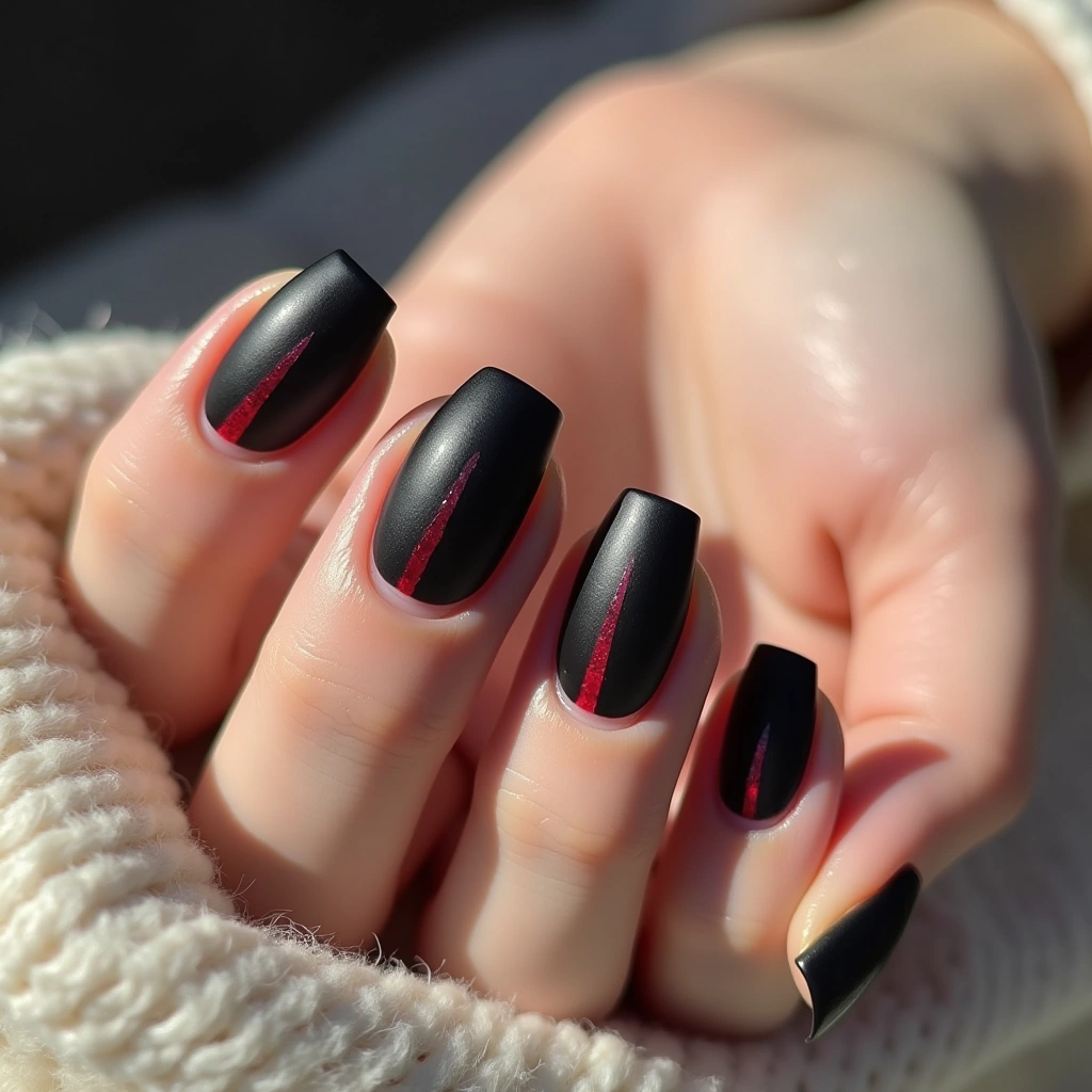 Matte Stripe Black Cherry