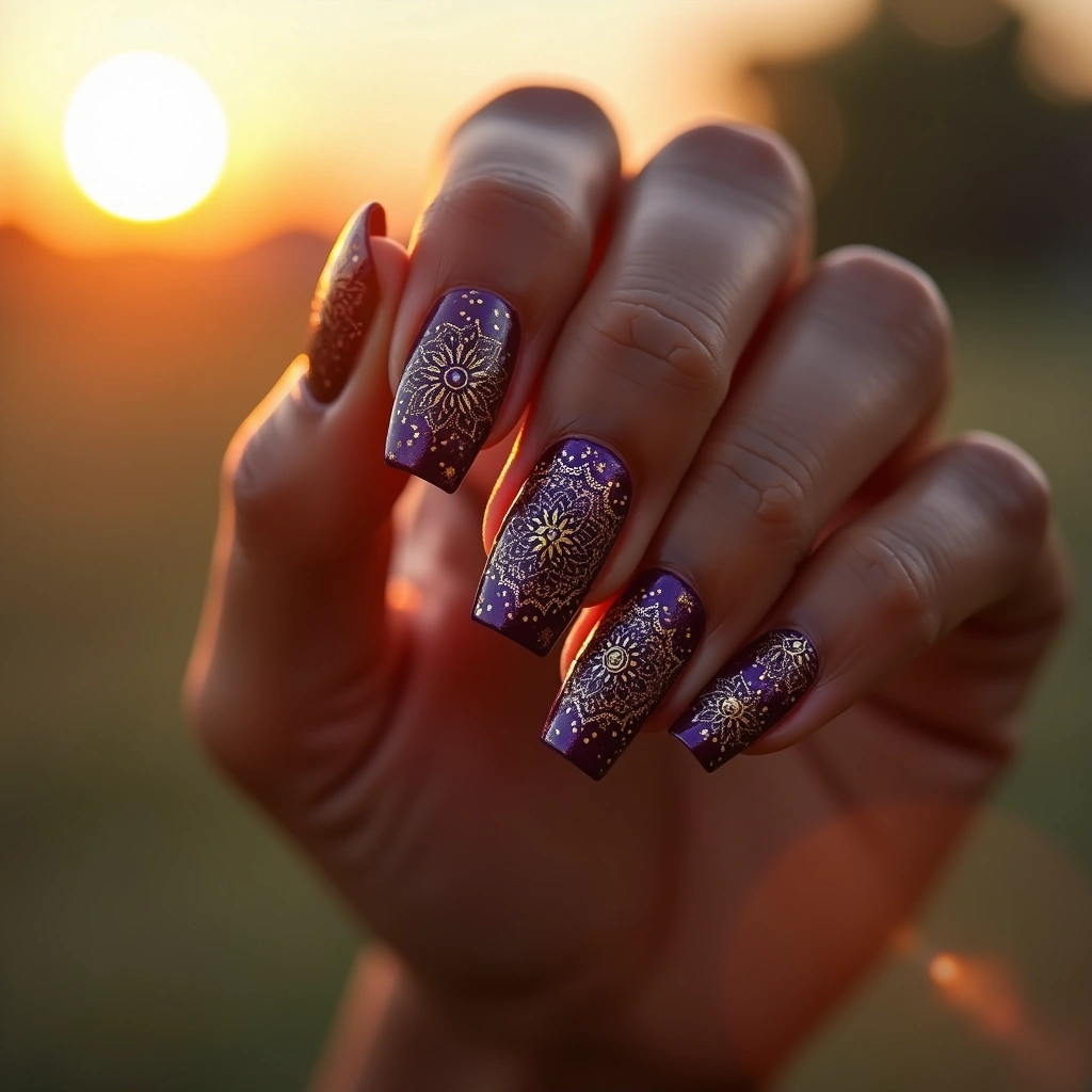 Bohemian Mandala Coffin