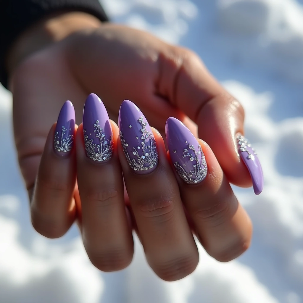 Coffin Purple Elegance