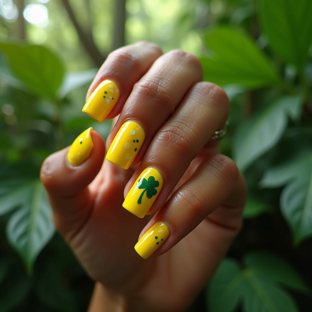 Cheerful Yellow Shamrock