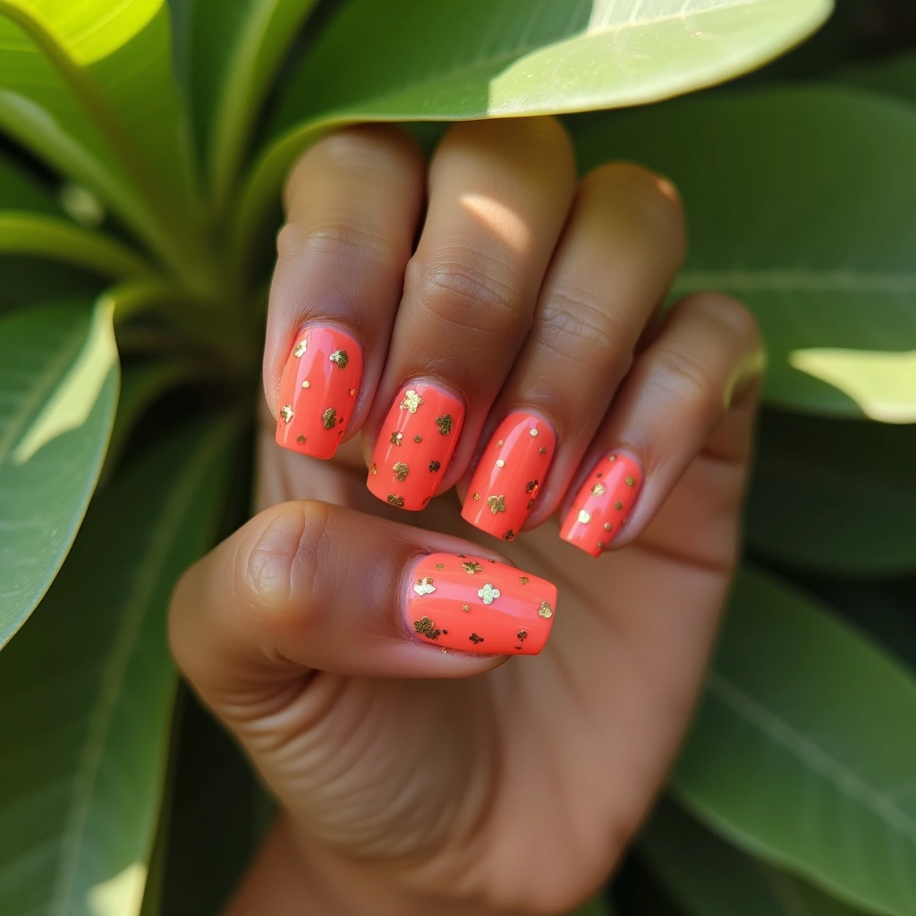 Playful Coral Shamrock