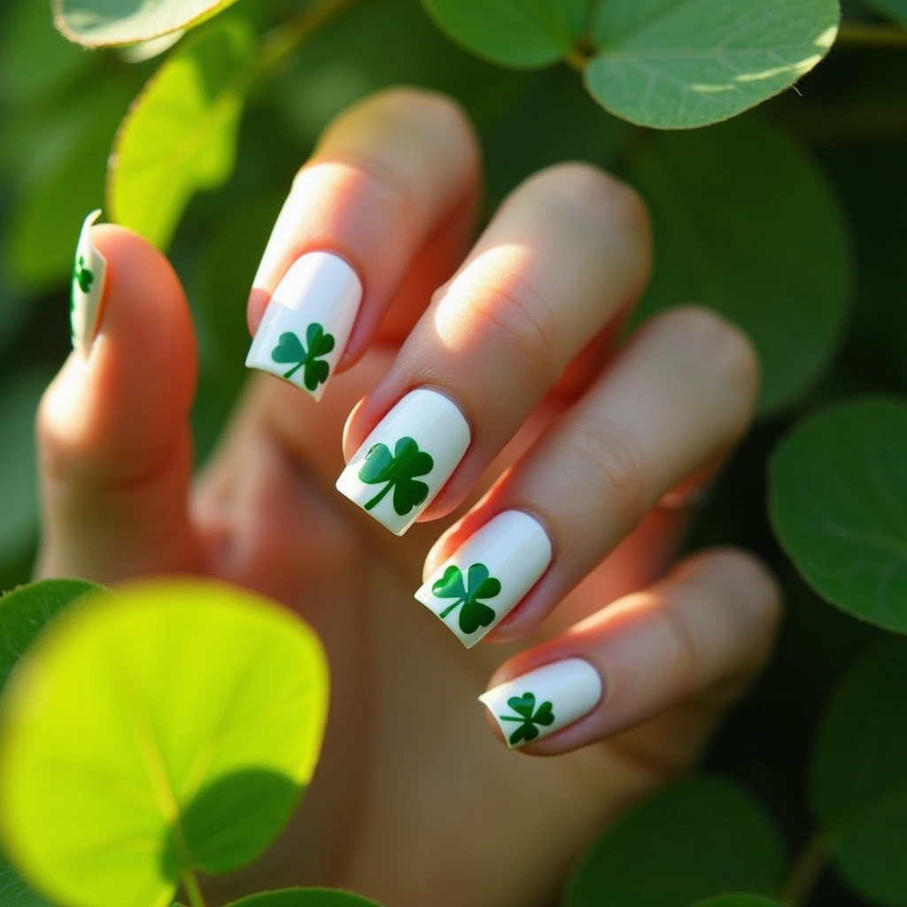 Clean White Shamrock