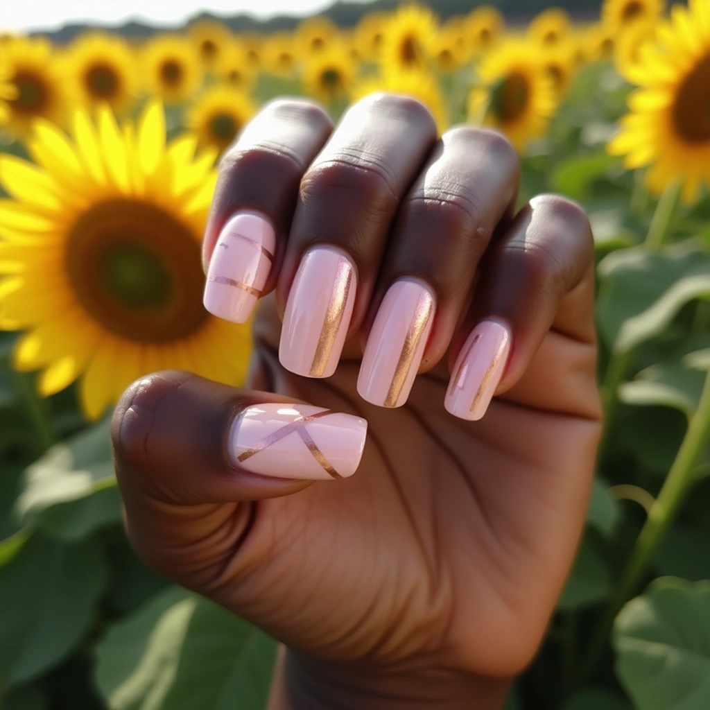 Chic Soft Pink Stripes