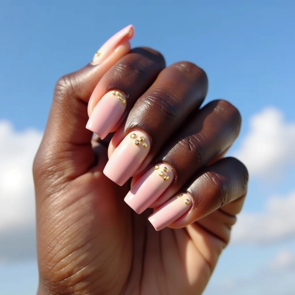 Trendy Soft Pink Champagne