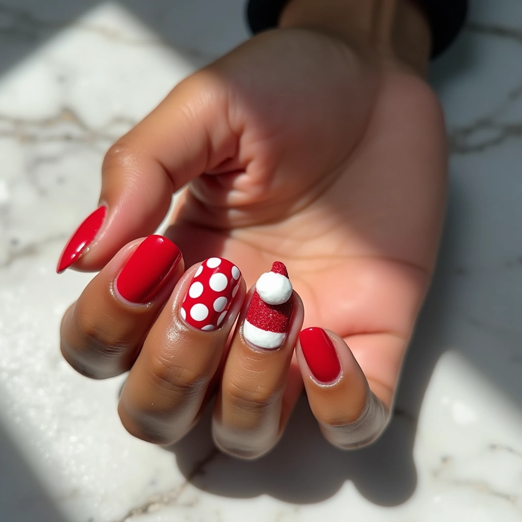 25 Santa Hat Nail Designs You Must Try in 2025