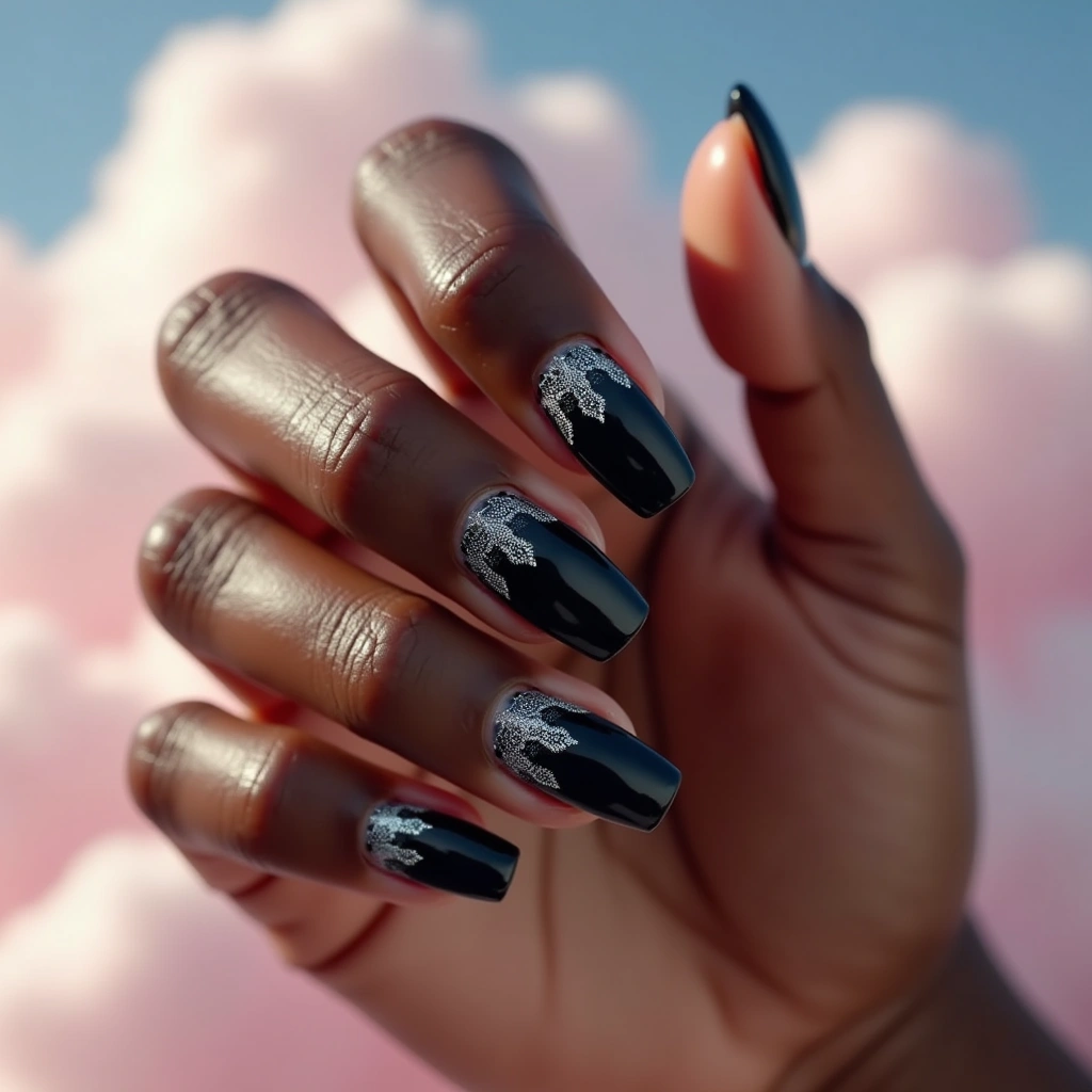 Iridescent Onyx Elegance