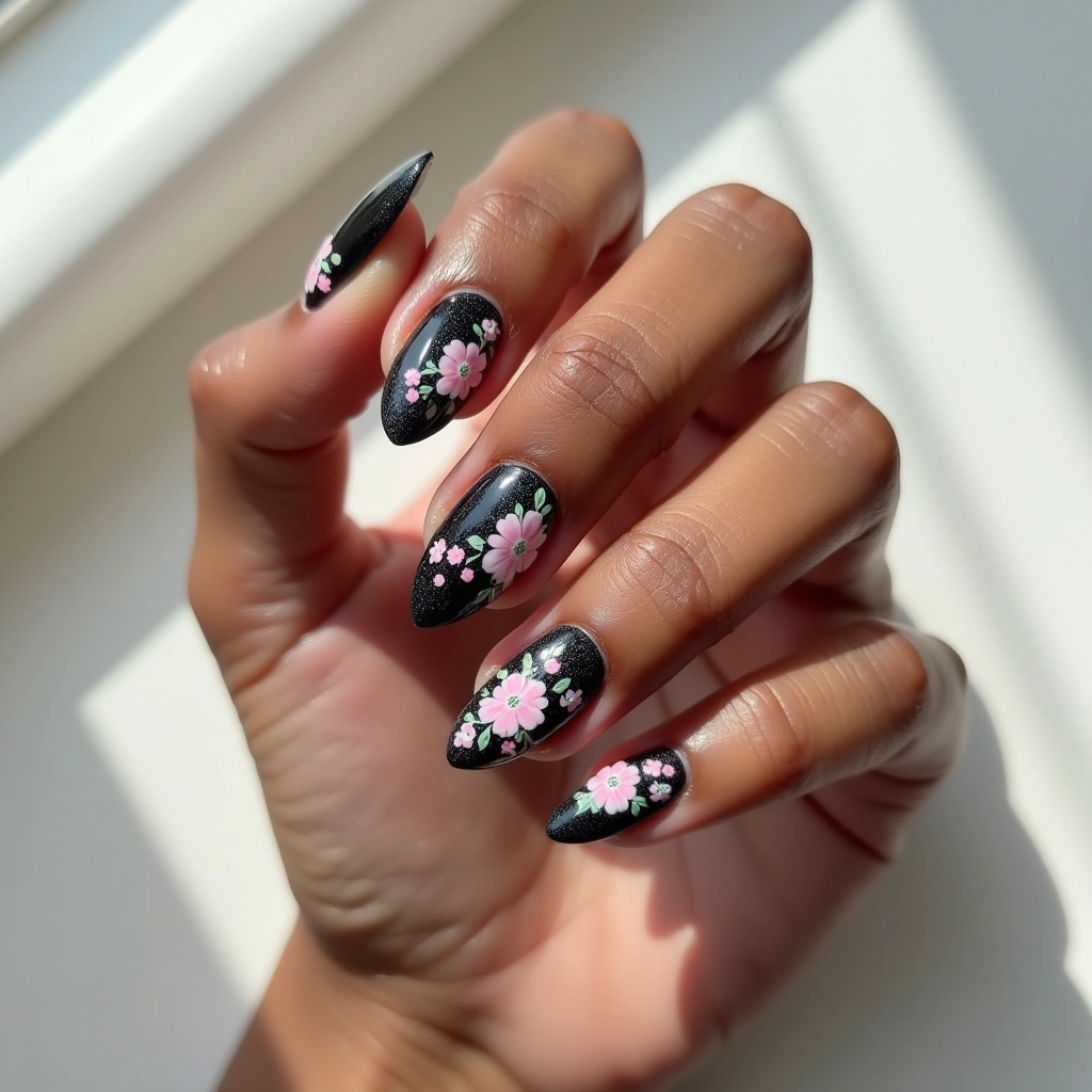 Pastel Onyx Florals