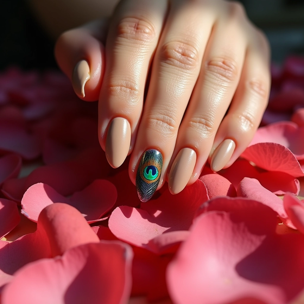 Peacock Accent Tan