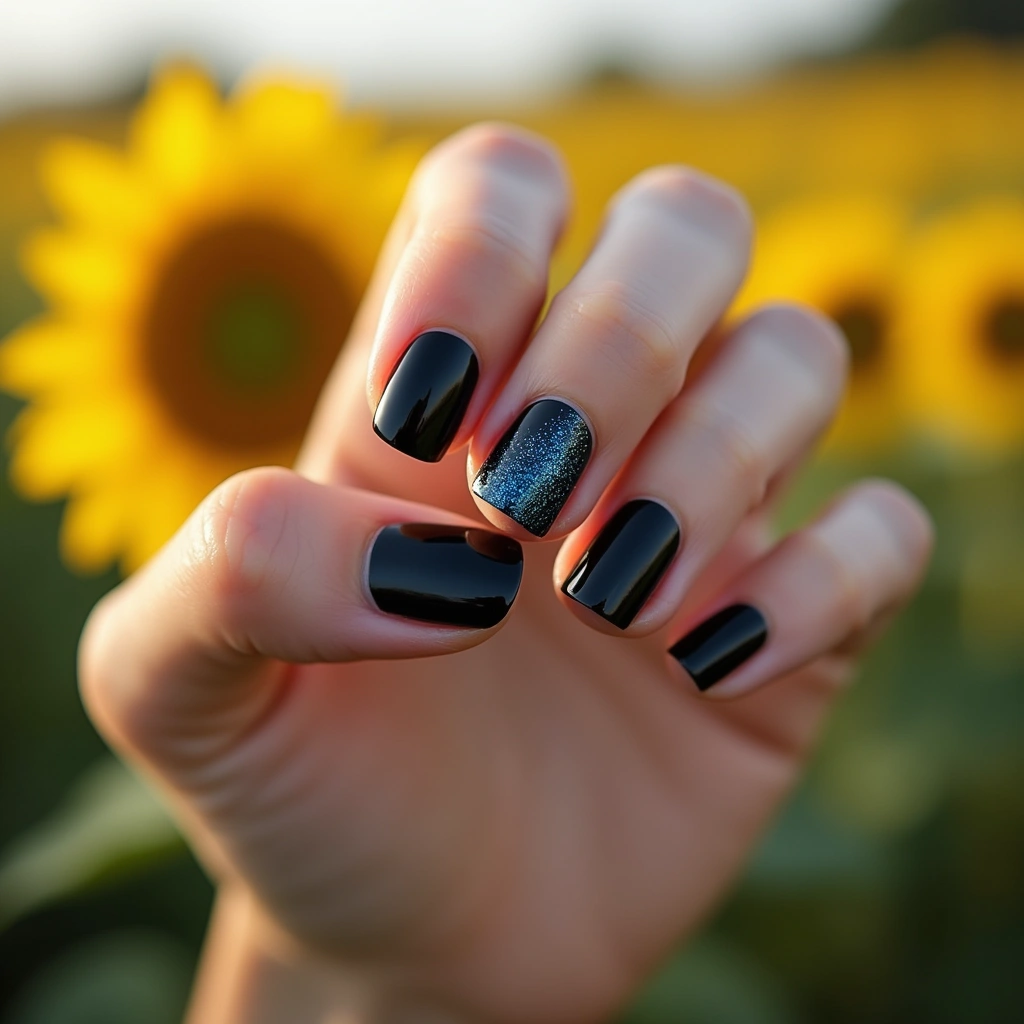Glitter Pop Blue And Black