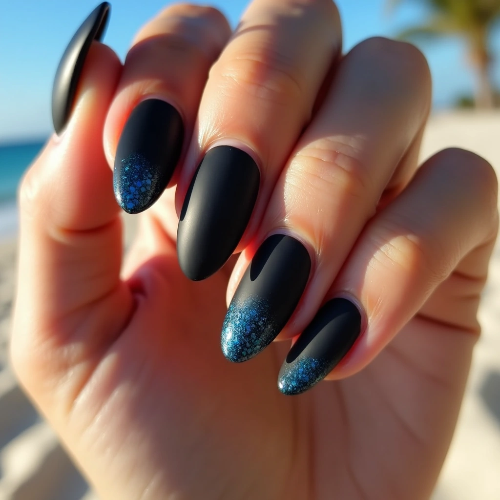 Gradient Glam Blue And Black