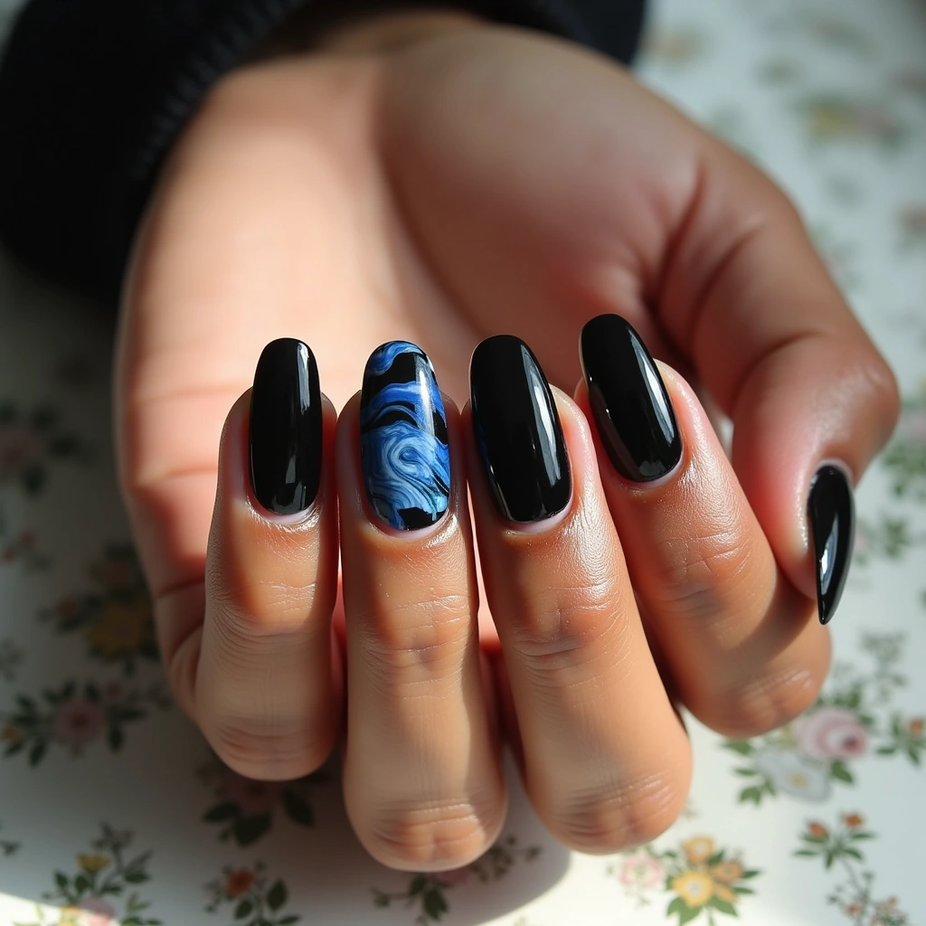 Unique Twist Blue And Black