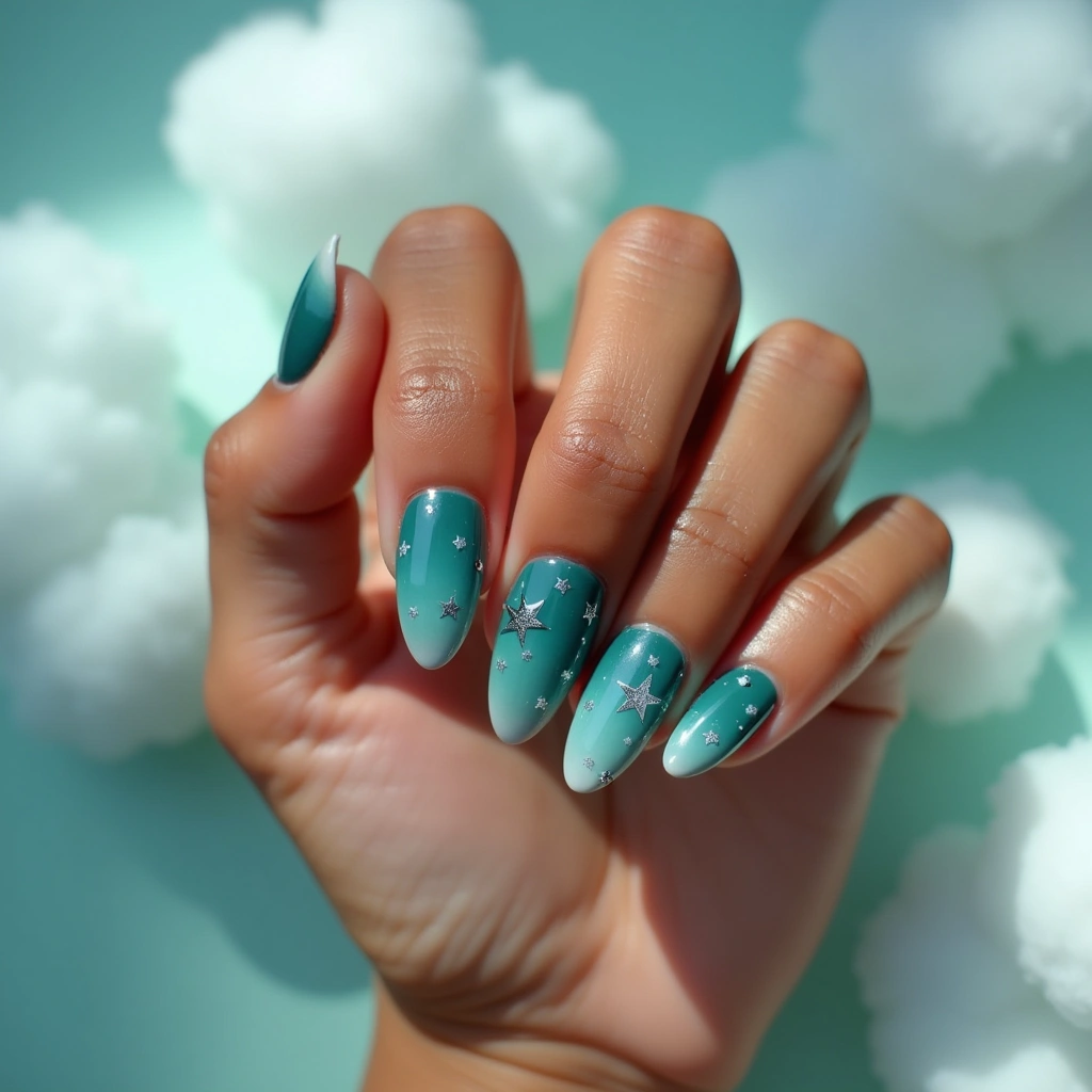 Teal Silk Gradient