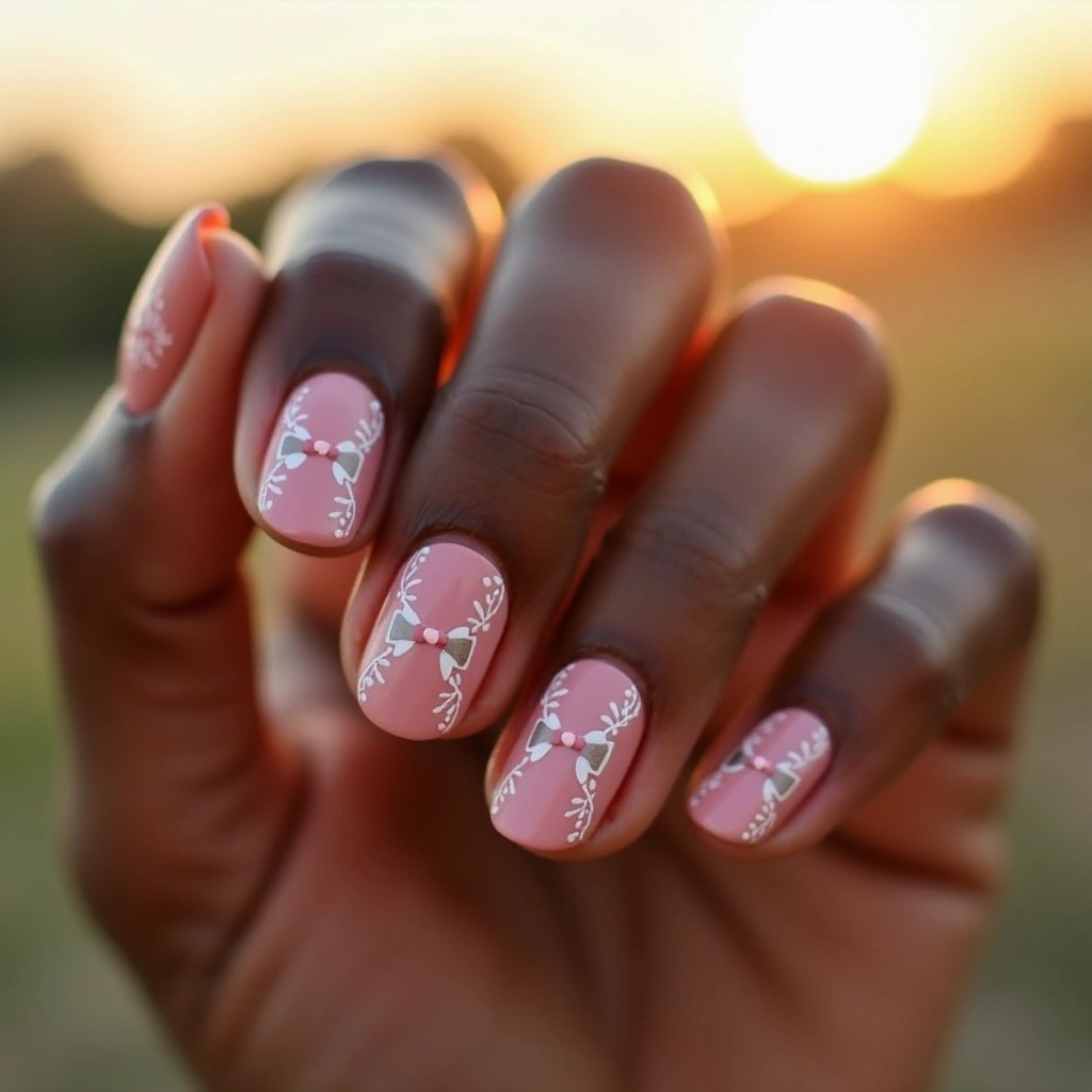 Lace and Pink Bows