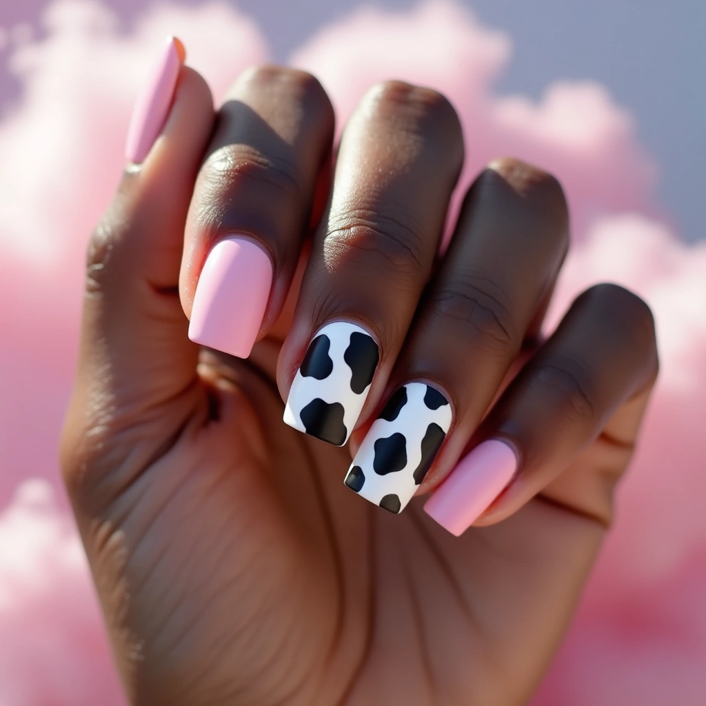 Playful Pink Cow Print