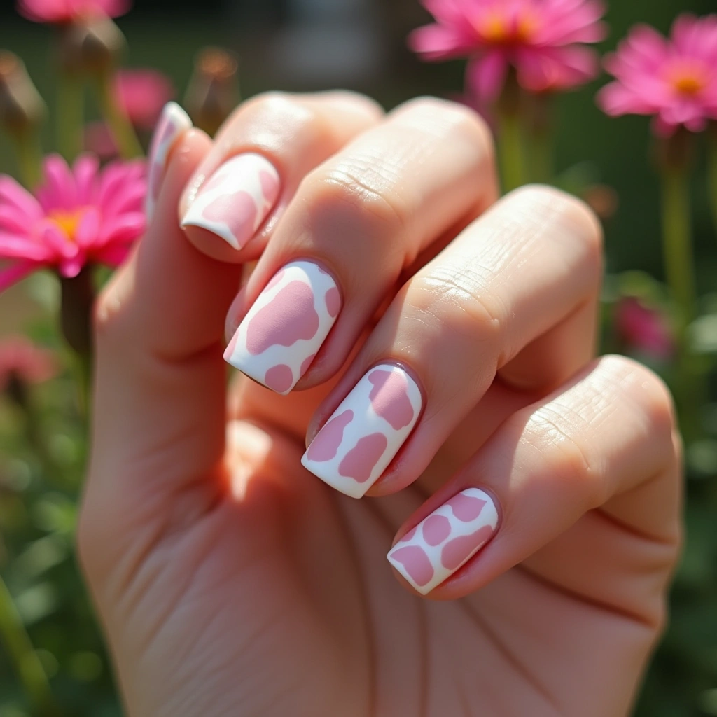 Nude Pink Cow Chic