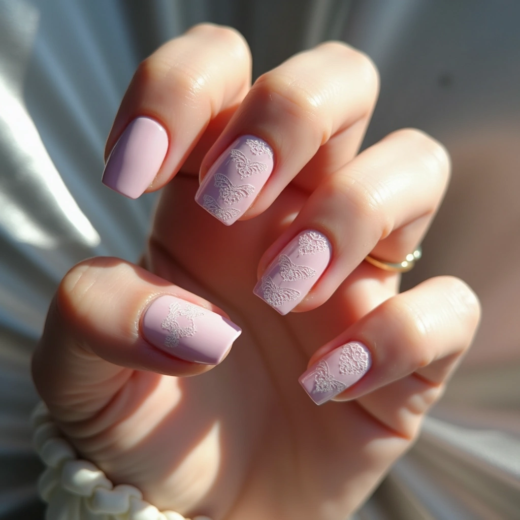 Vintage Pink Cow Lace