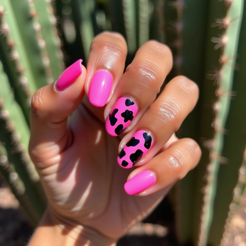 Candy Pink Cow Glitter
