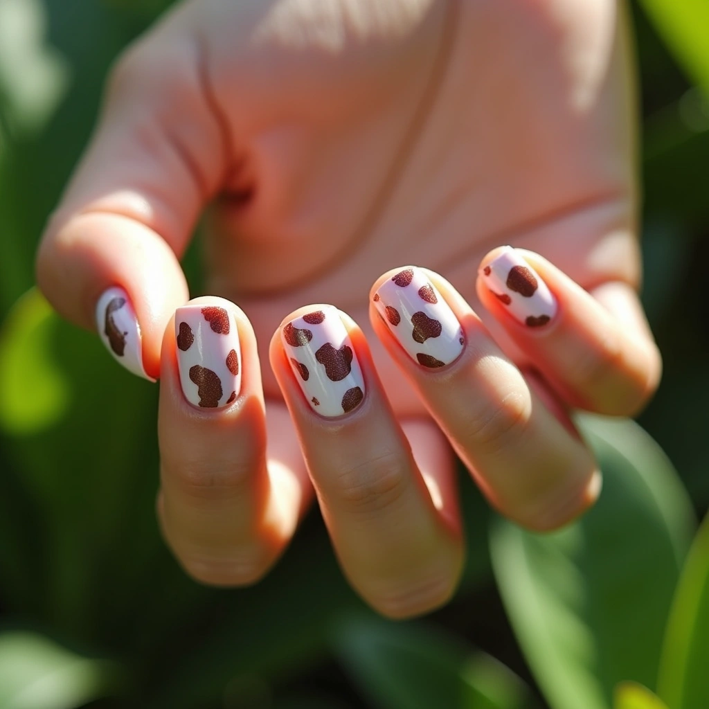 Rose Gold Pink Cow Luxe