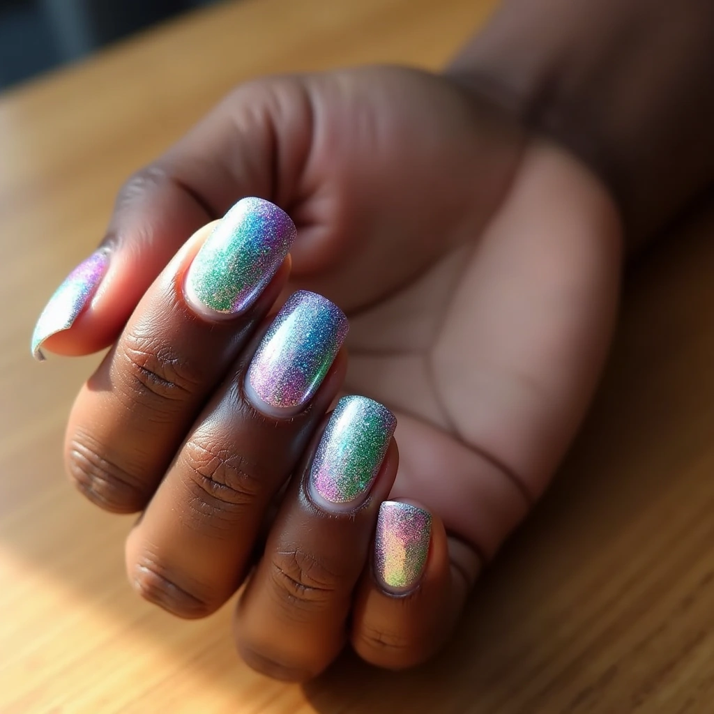 Glittery Tie Dye Swirls