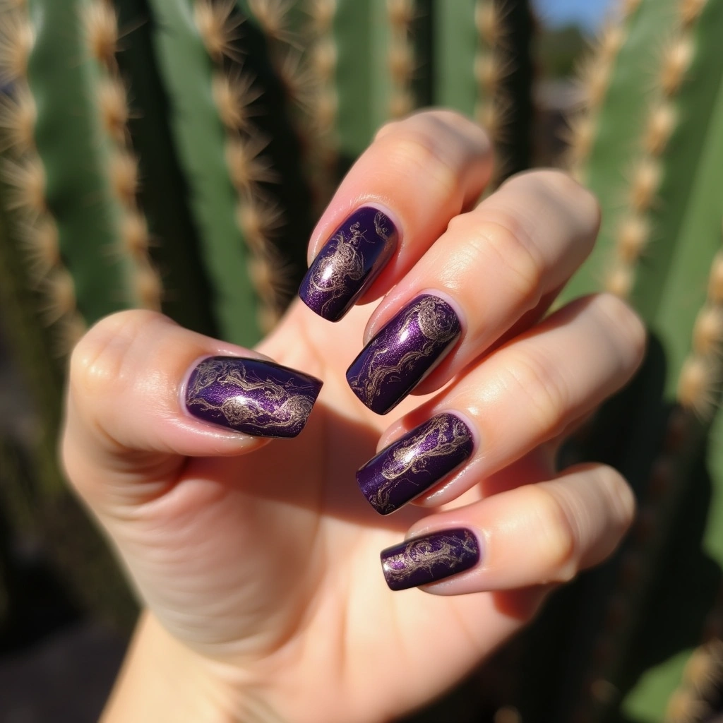 Purple Tie Dye Elegance