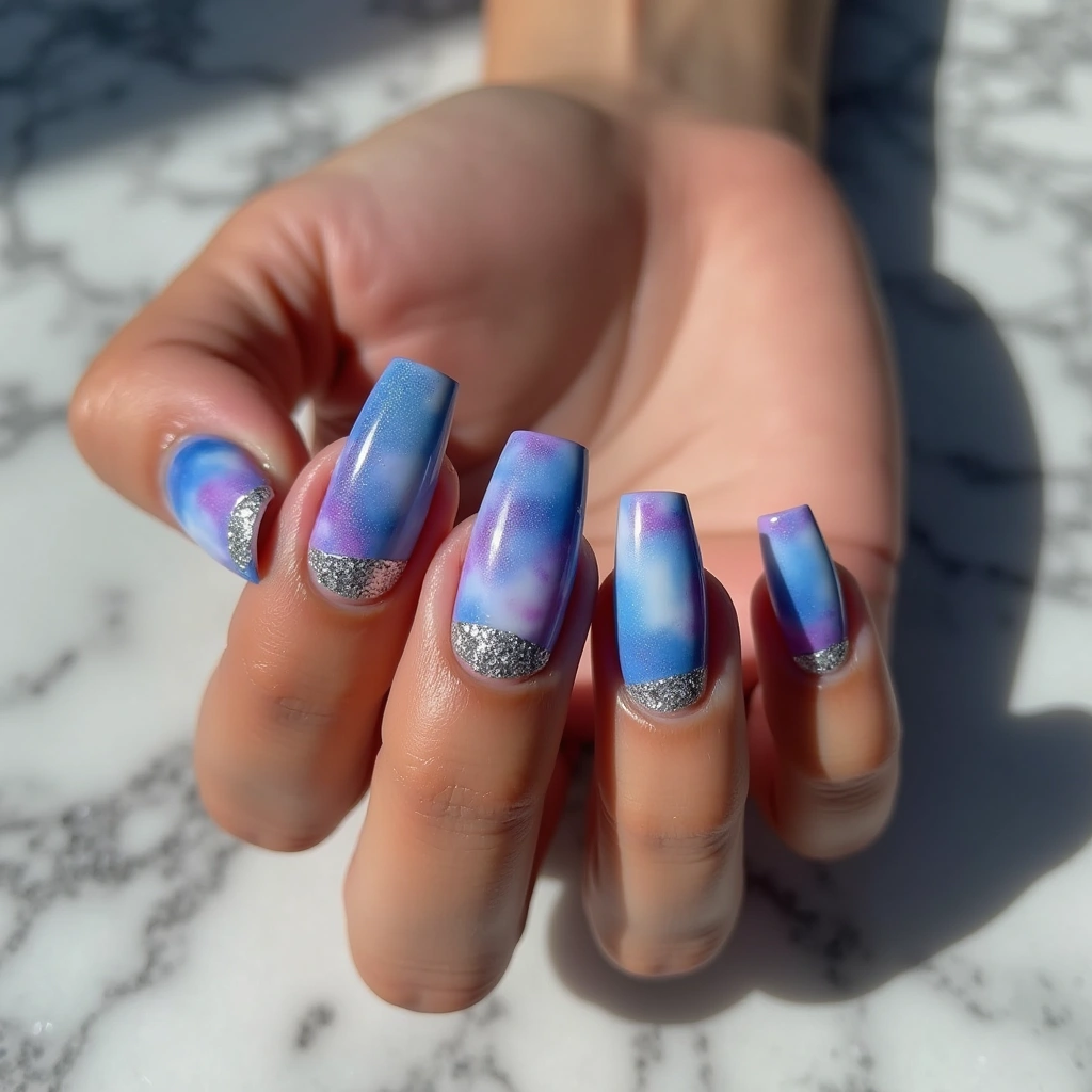 Frosty Tie Dye Blues