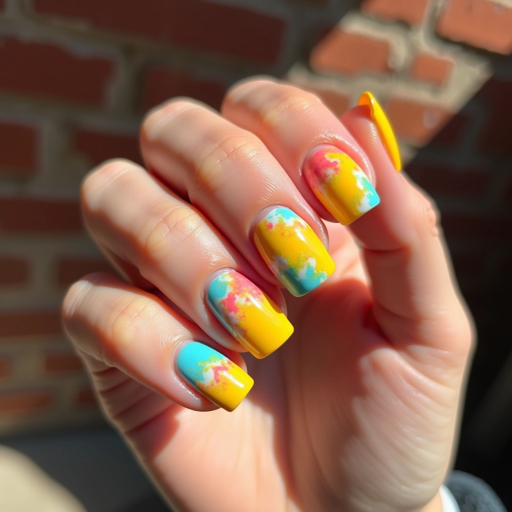 Cheerful Yellow Tie Dye