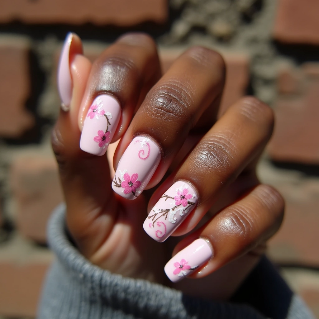 Elegant Cherry Swirls