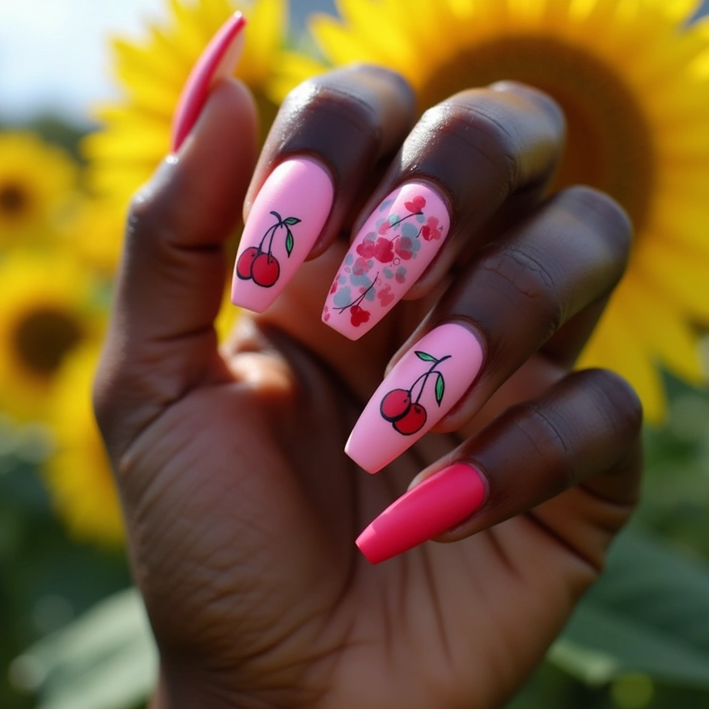 Raspberry Cherry Geometrics