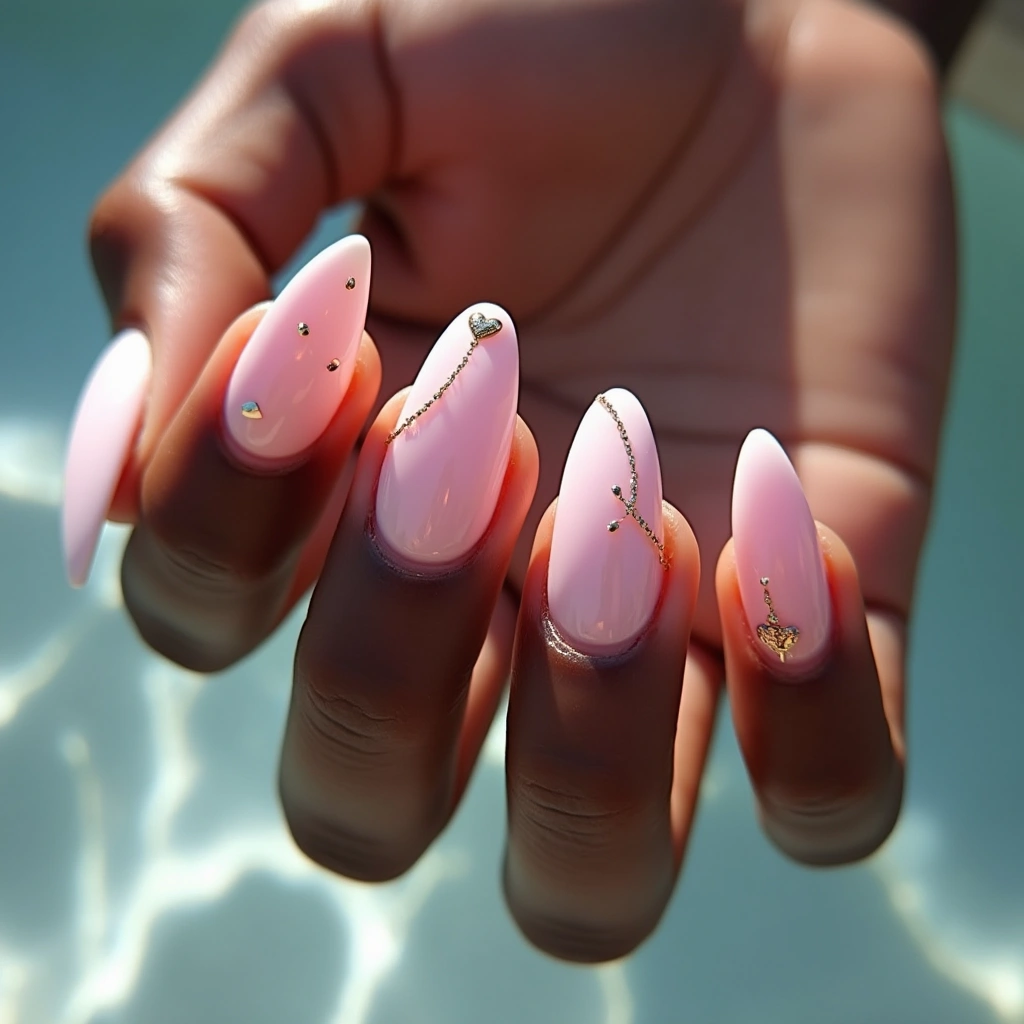 Pink Gloss Hearts