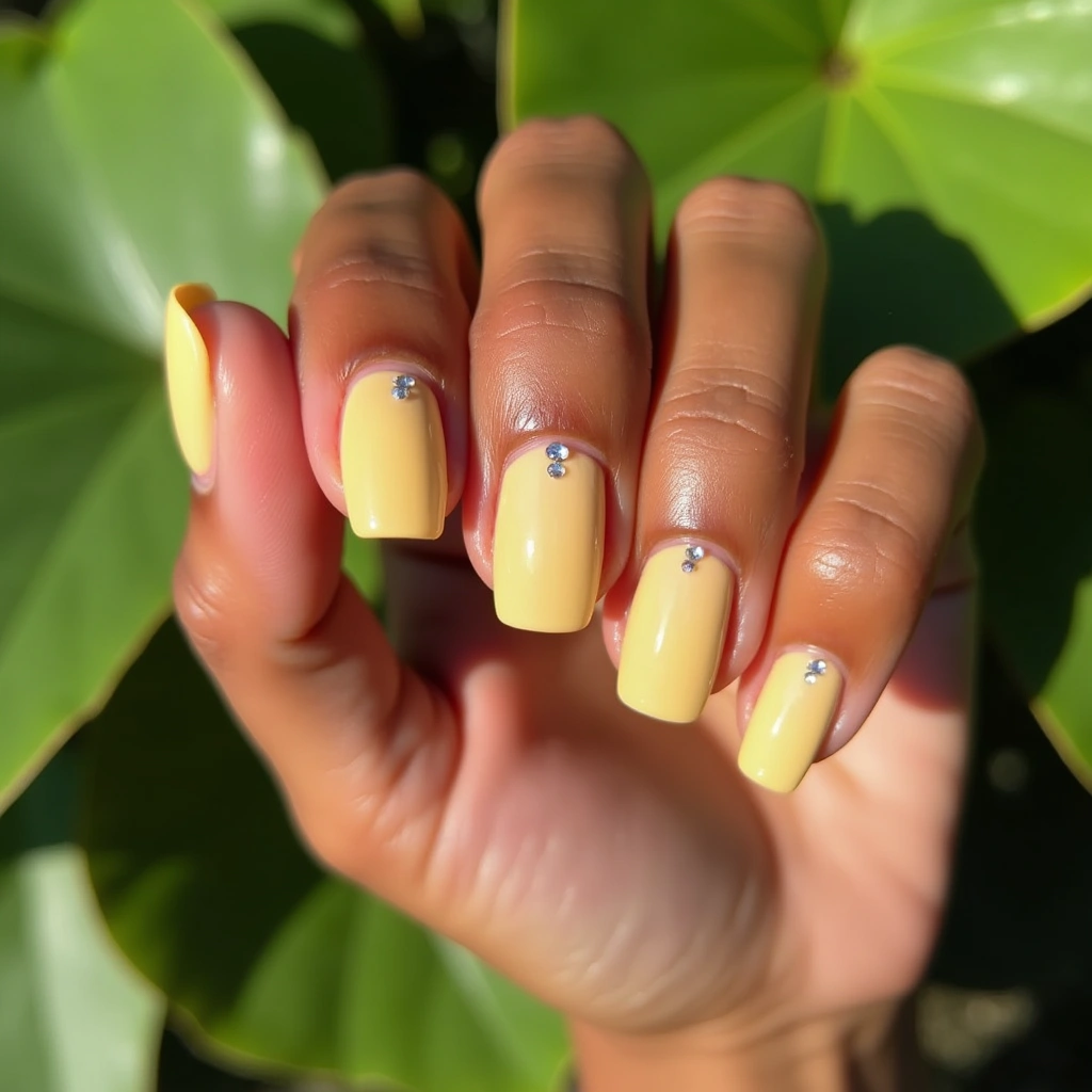 Rhinestone Butter Ombre