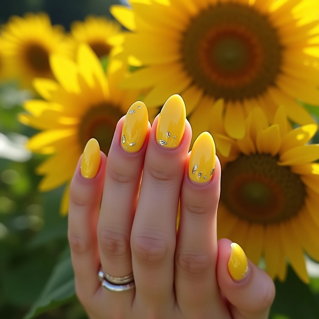 Gold Leaf Yellow Ombre