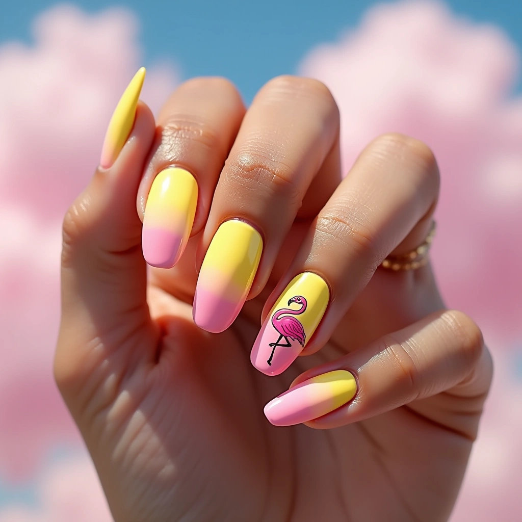 Flamingo Pink Ombre