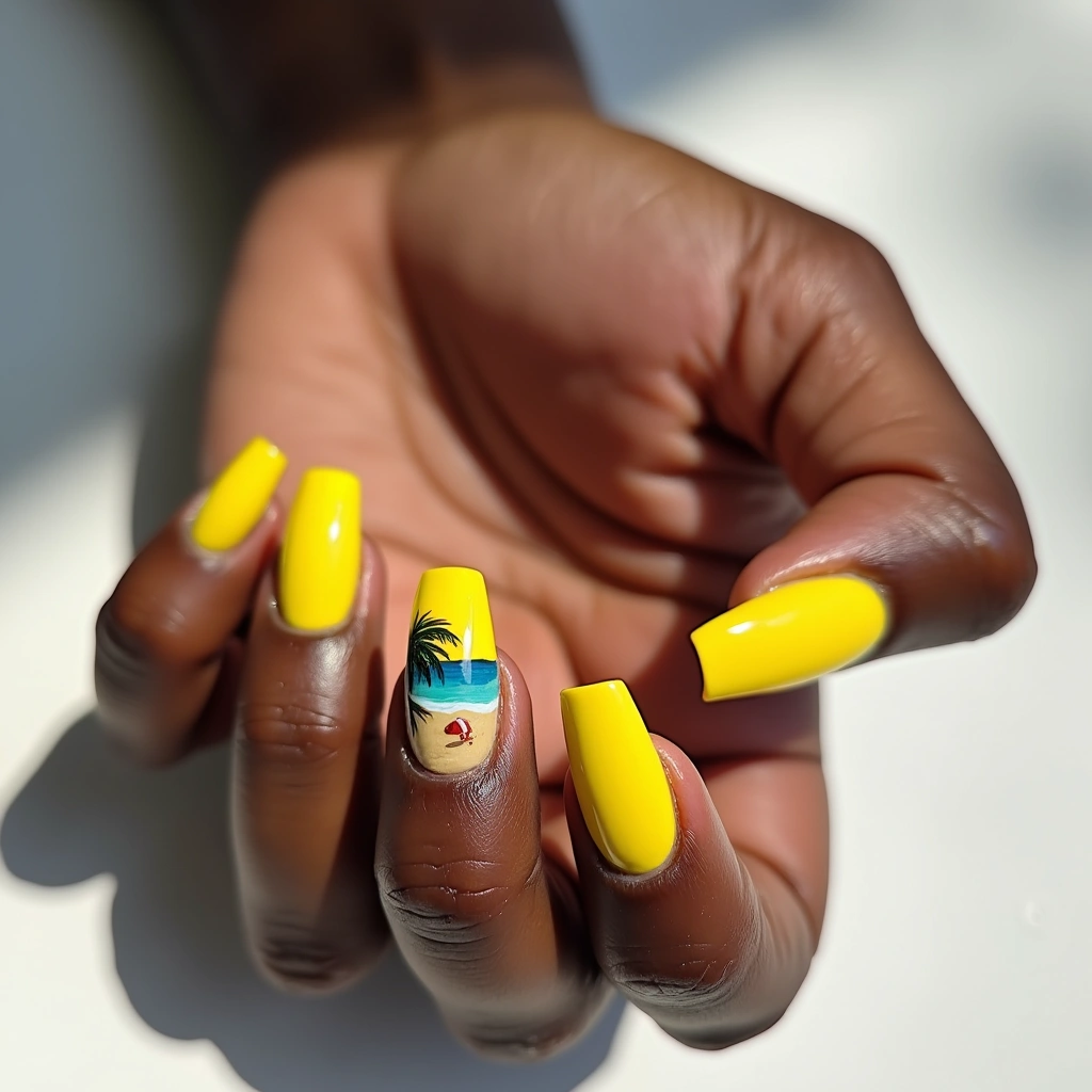 Beach Scene Ombre