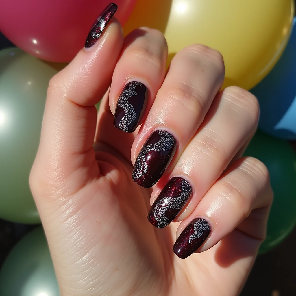 Dramatic Burgundy Serpents