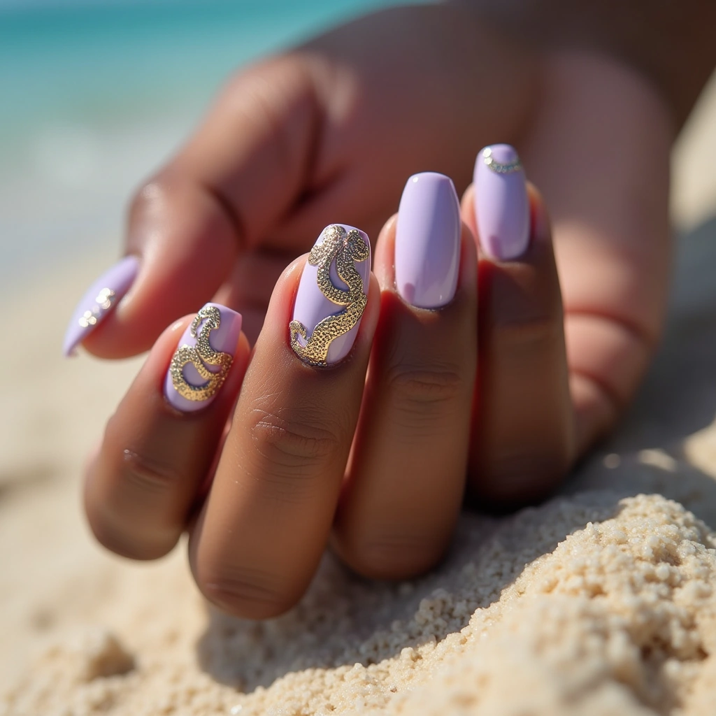 Glamorous Lavender Serpents
