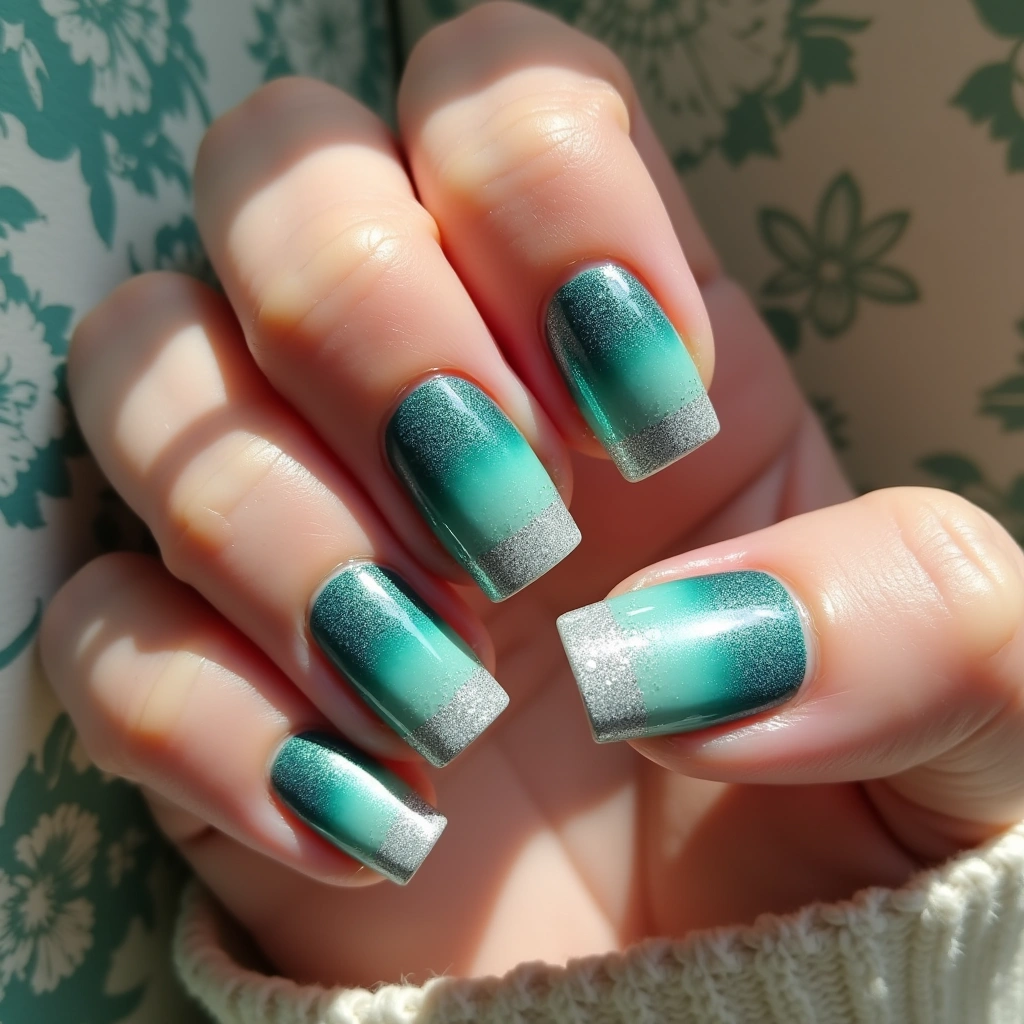 Shimmering Mint Teal