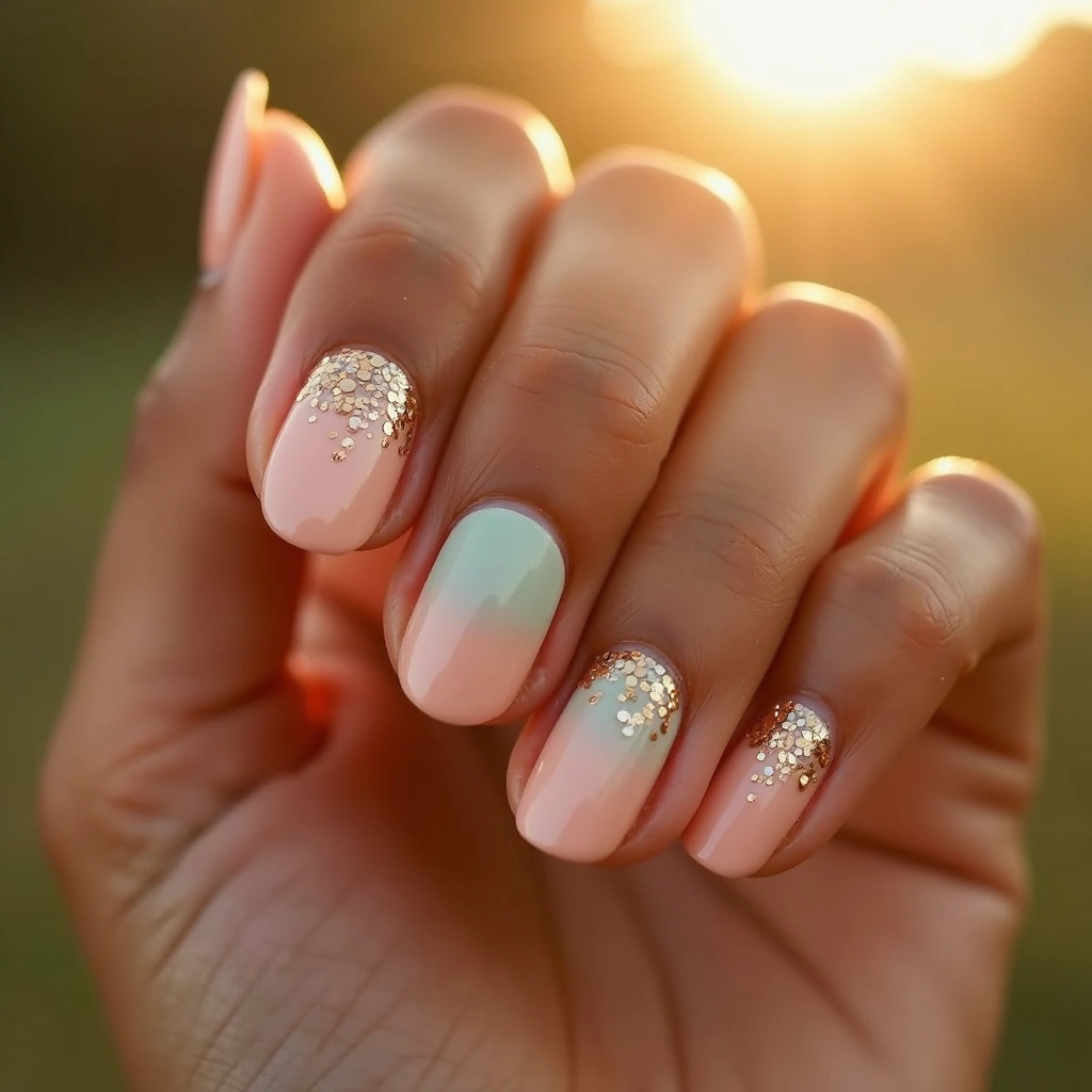 Romantic Mint Peach