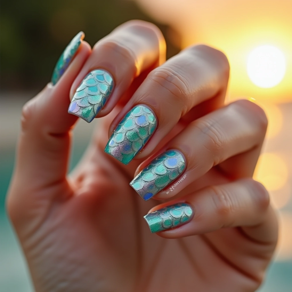 Beachy Mint Scales