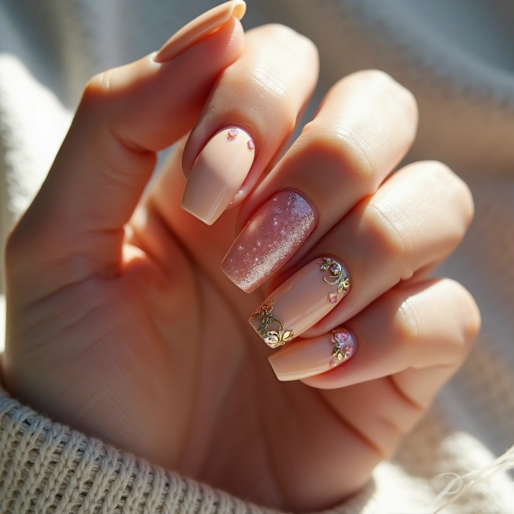 Peachy Crystal Patterns