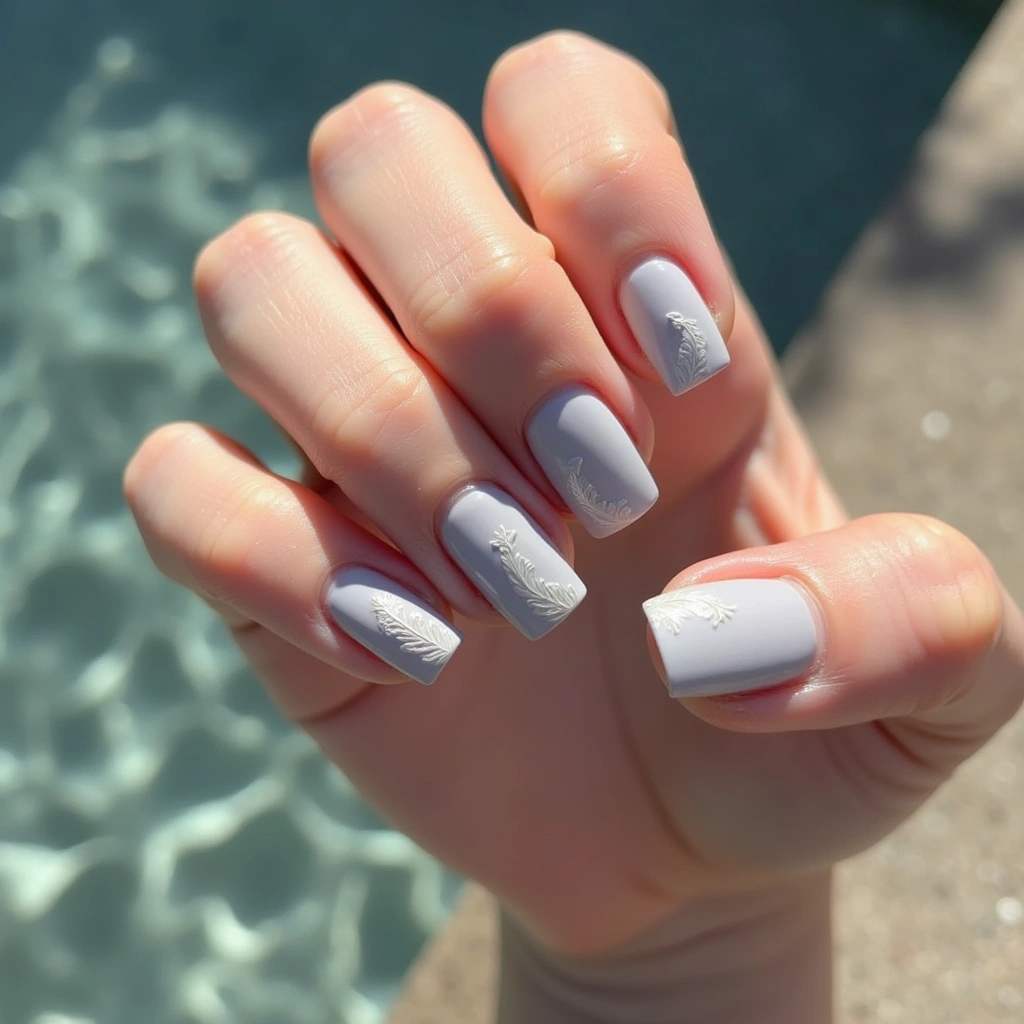 Gray Crystal Feathers